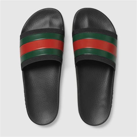 Gucci rubber slide sandals